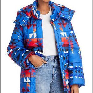 AQUA x Pendleton Cocoon Puffer Coat